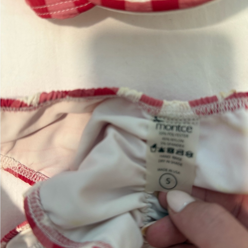 Montce Red and White Bikini Set - Picture 2 of 4